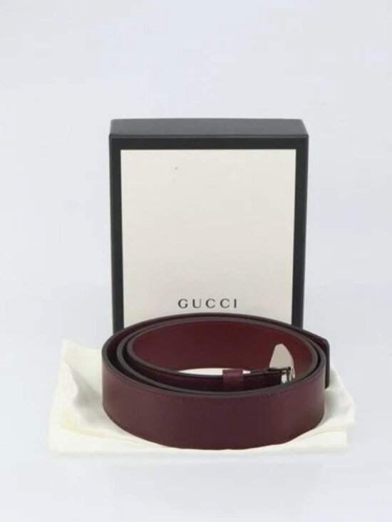 GUCCI Belt Leather 43.7\